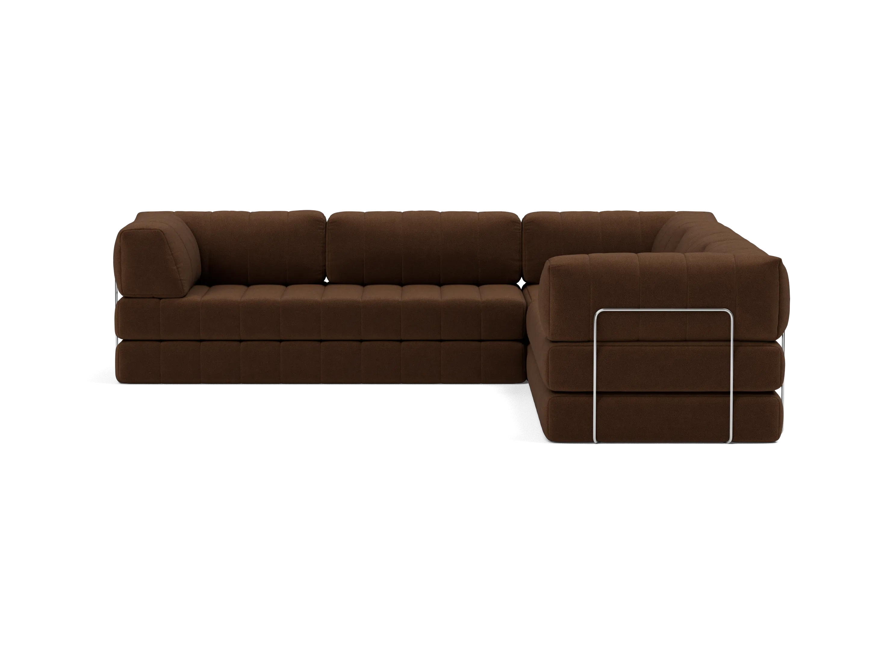 Corner Sectional Sleeper Sofa with Arms