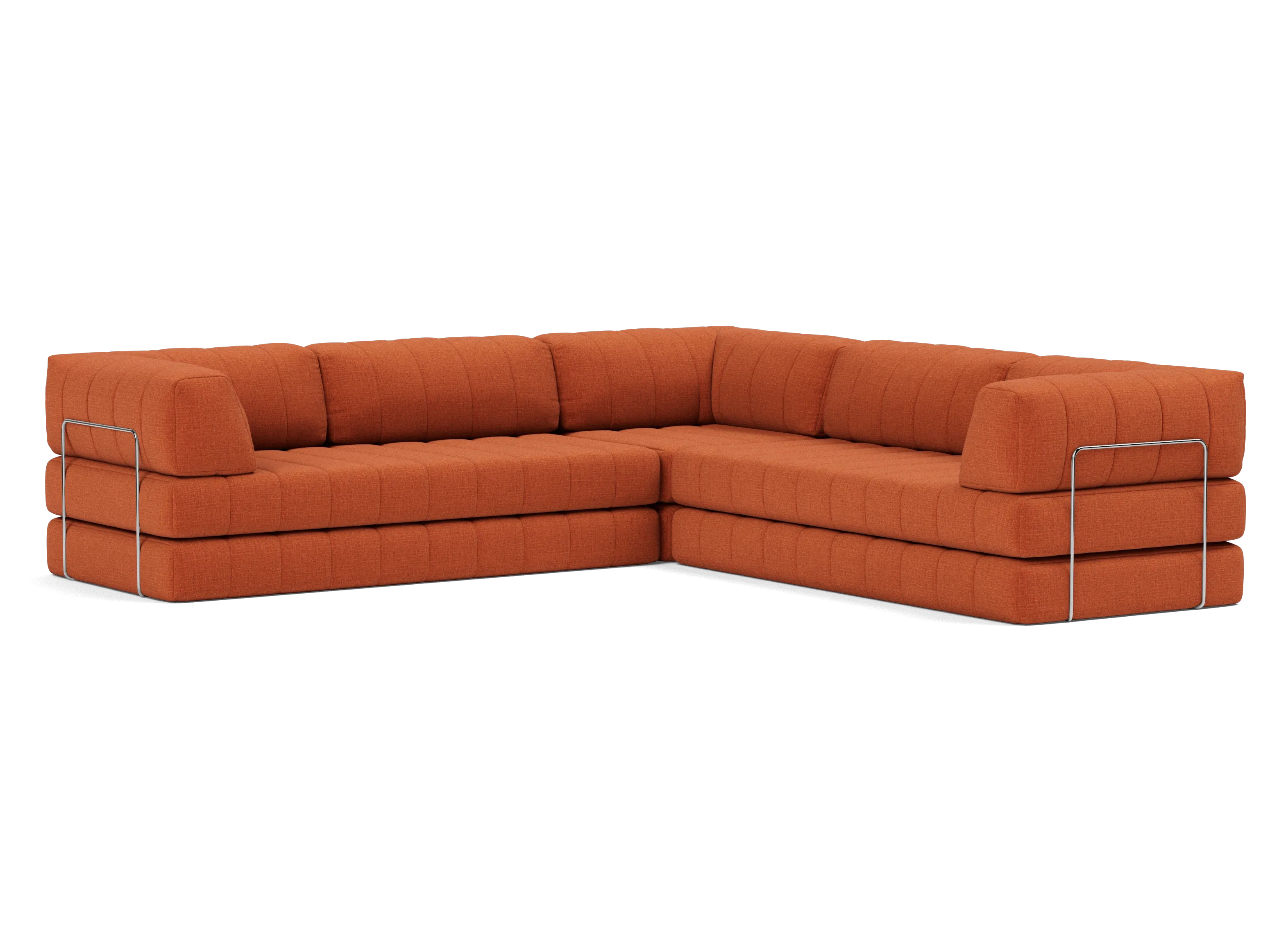 Corner Sectional Sleeper Sofa with Arms