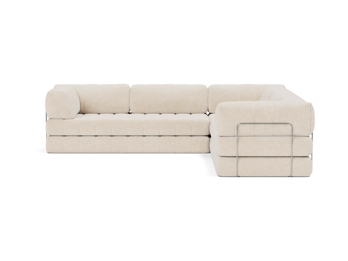 Corner Sectional Sleeper Sofa with Arms