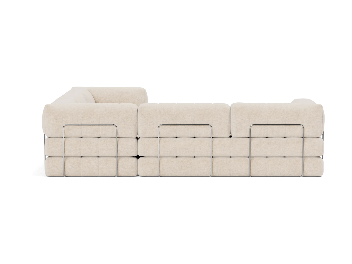 Corner Sectional Sleeper Sofa with Arms