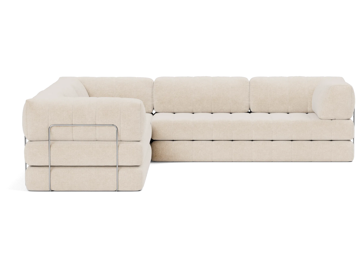 Corner Sectional Sleeper Sofa with Arms