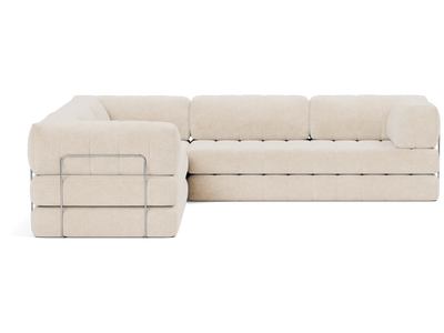Corner Sectional Sleeper Sofa with Arms