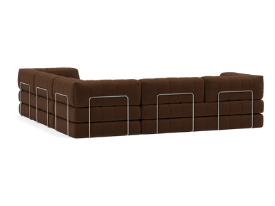 Corner Sectional Sleeper Sofa with Arms