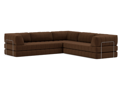 Corner Sectional Sleeper Sofa with Arms