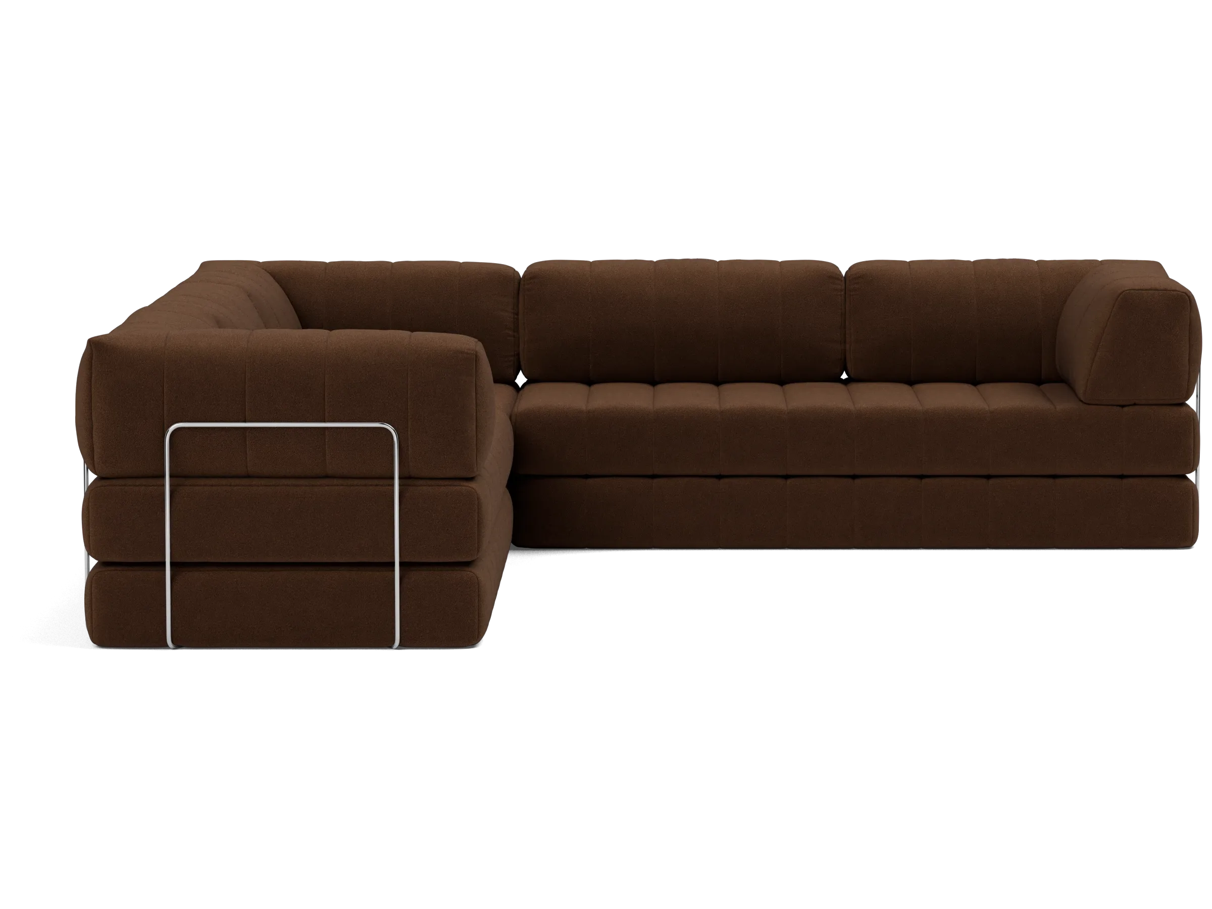Corner Sectional Sleeper Sofa with Arms