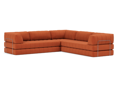 Corner Sectional Sleeper Sofa with Arms