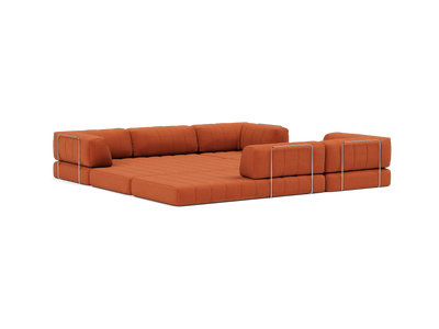 Corner Sectional Sleeper Sofa with Arms