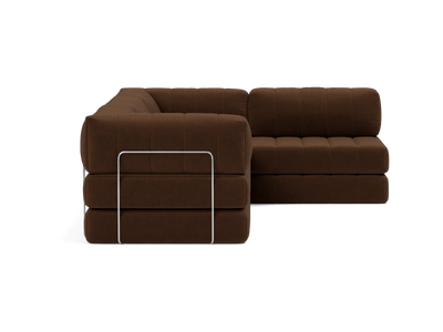 Sectional Sleeper Sofa with Arms